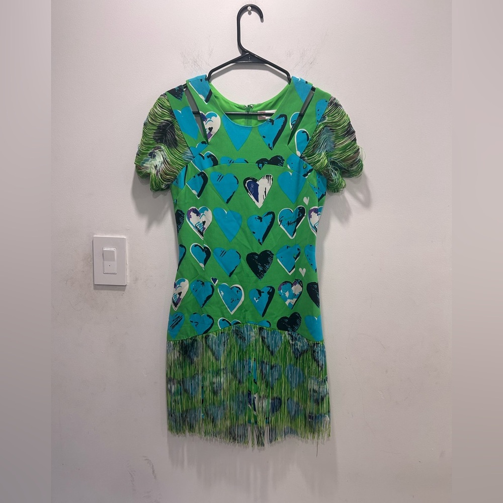 Versace H&M Collaboration Fringe Mini Dress Size Small